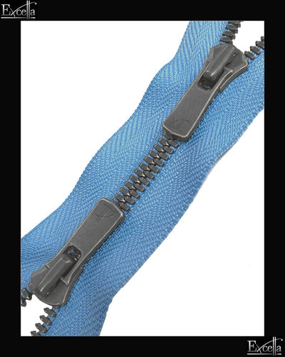 #5 Two-Way / Antique-Silver (4"~36") - Zipper and Thread