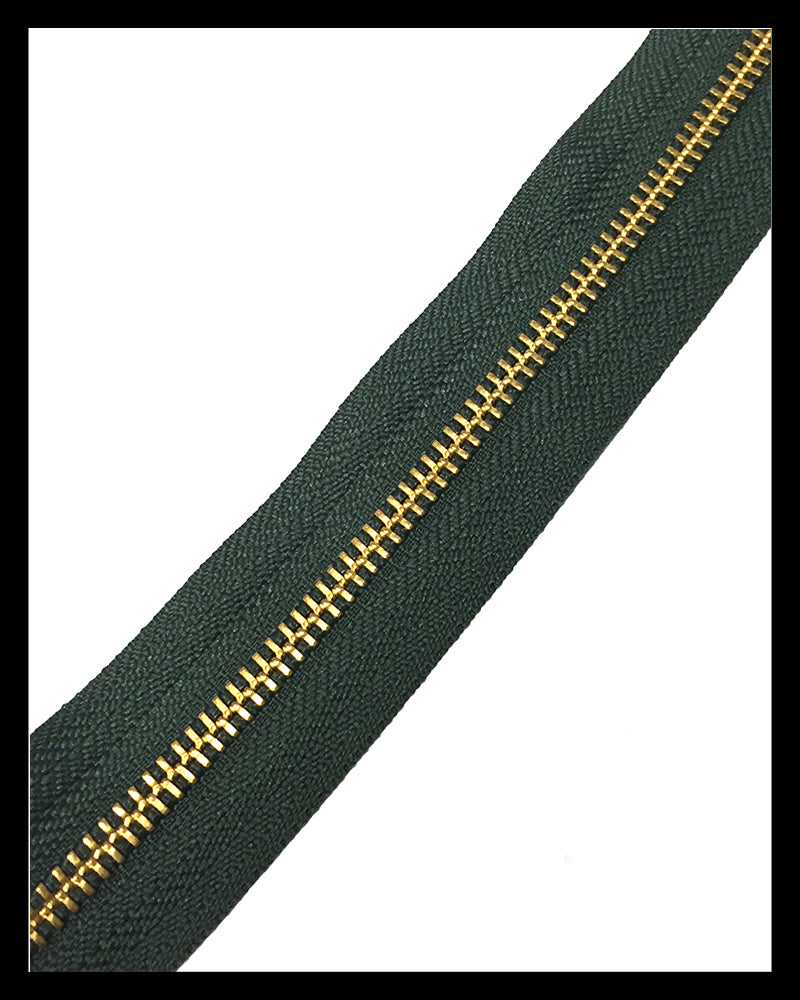 #5 Two-Way Brass (4"~36") - Zipper and Thread