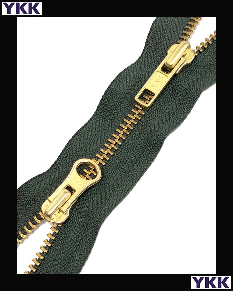 #5 Two-Way Brass (4"~36") - Zipper and Thread