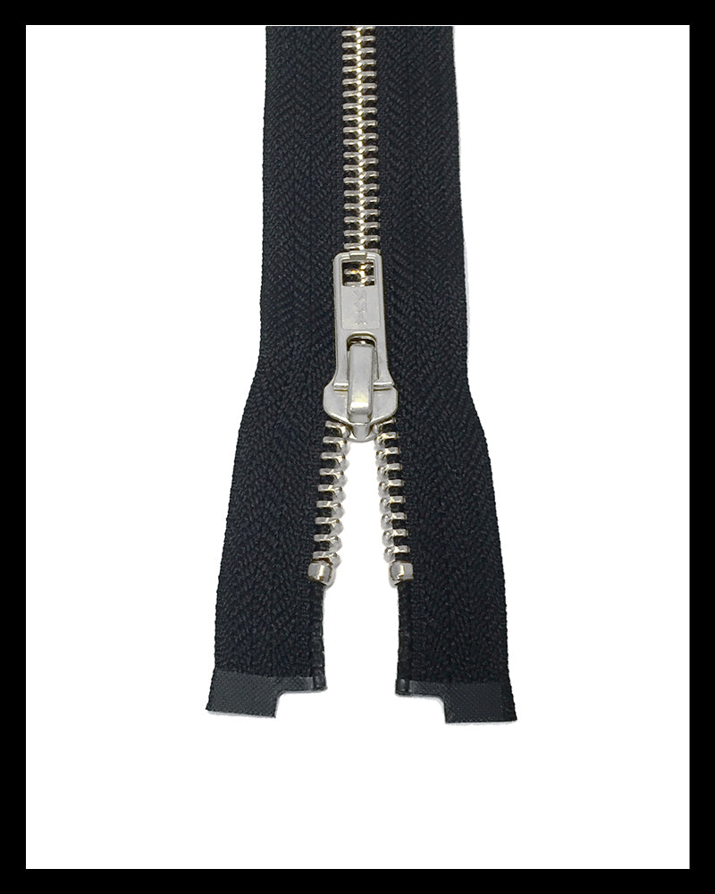 #5 YKK Metal Zipper Brass Finish, Closed End. YKK Zippers Are Considered by Many to Be The Best Zipper in The World and The Number One Brand Zipper
