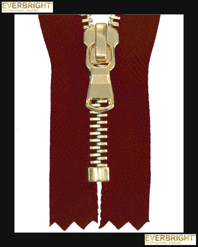 Information related to zippers, thread, and sewing.