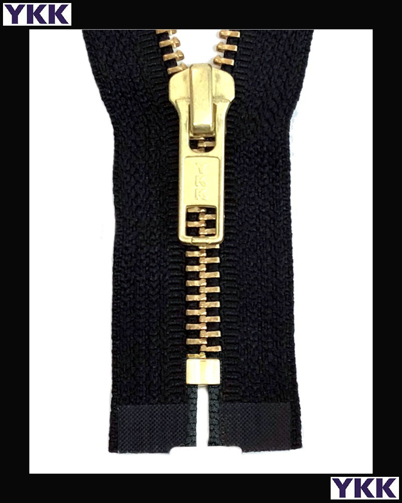 #7 Closed Brass (4"~34") - Zipper and Thread