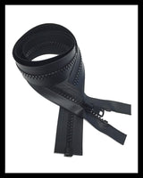 Information related to zippers, thread, and sewing.