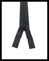Information related to zippers, thread, and sewing.