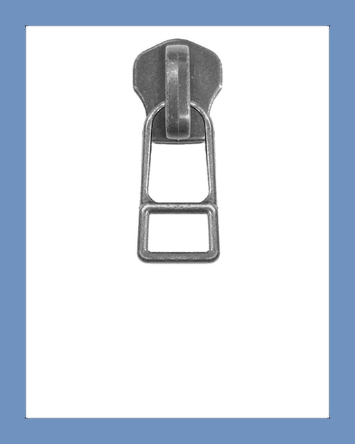 #8 Slider DADHR Ant. Silver - Zipper and Thread
