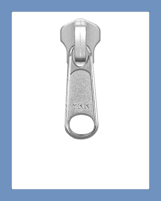 #8 Slider DFL Silver - Zipper and Thread