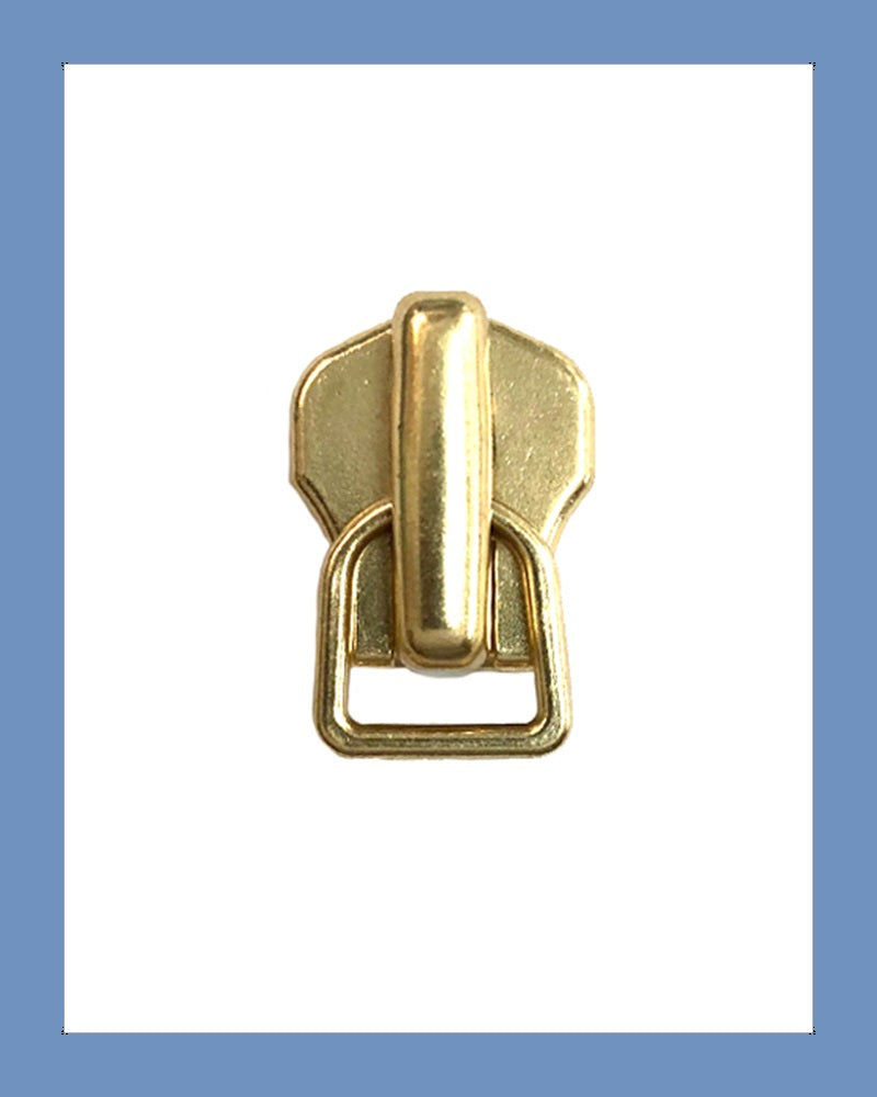 #8 Slider NTR G. Brass - Zipper and Thread