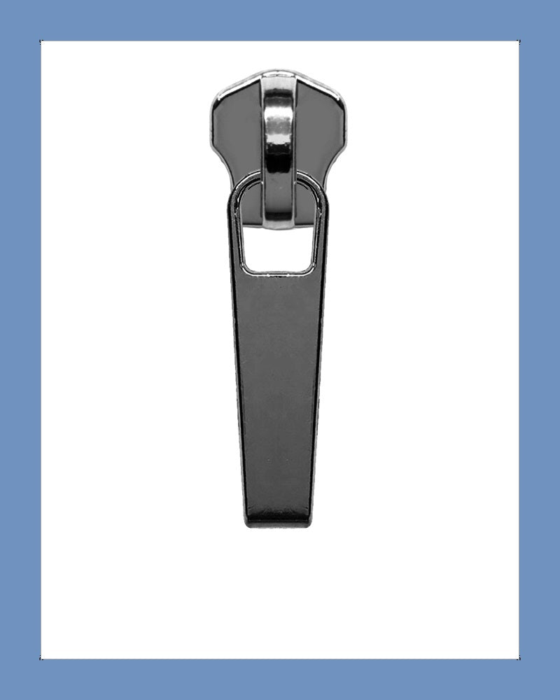 #5 Slider P0391 Gunmetal - Zipper and Thread