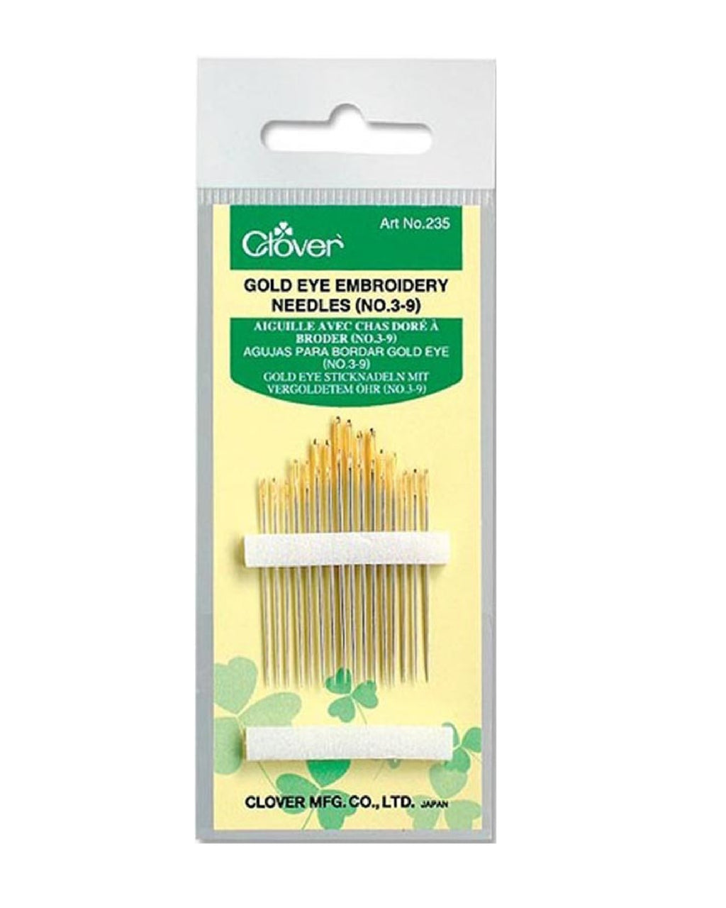 Clover Gold Eye Tapestry Needles Size 18-22