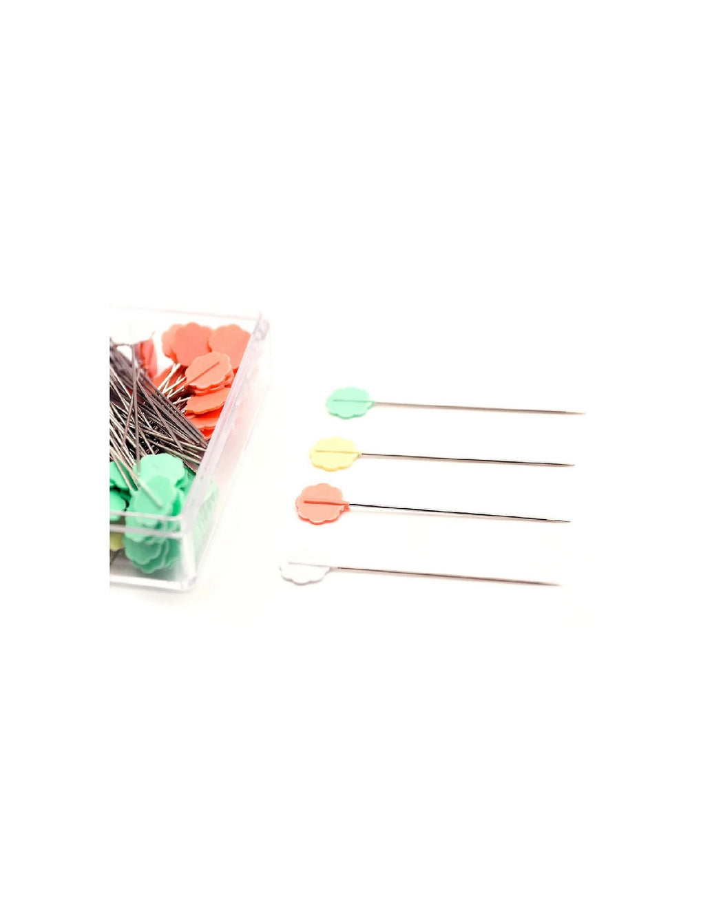 Flower Head Pins Boxed (54mm) - Zipper and Thread