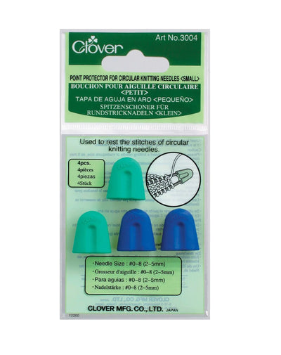 Point Protector For Circular Needles - Zipper and Thread