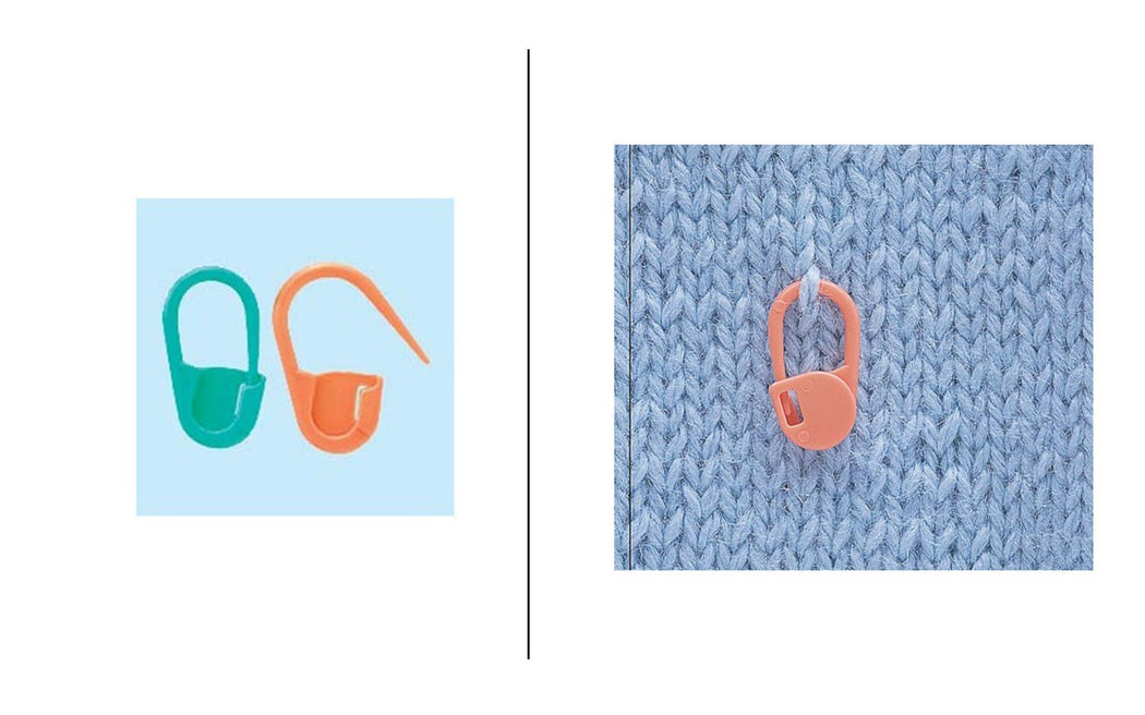 Locking Stitch Markers - Zipper and Thread