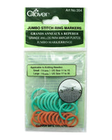 Locking Stitch Markers (Jumbo) - Zipper and Thread