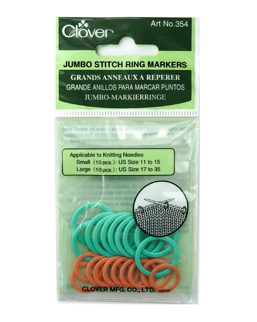 Locking Stitch Markers (Jumbo) - Zipper and Thread