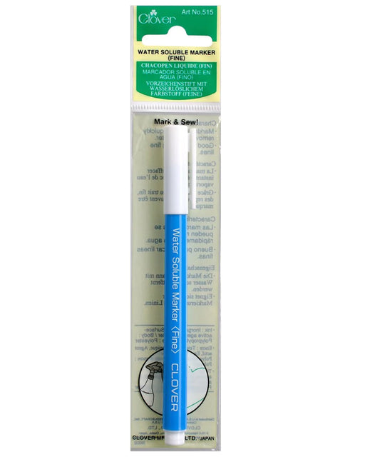 Water Soluble Marker - Zipper and Thread