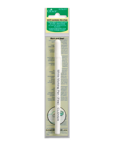 White Marking Pen (Fine) - Zipper and Thread
