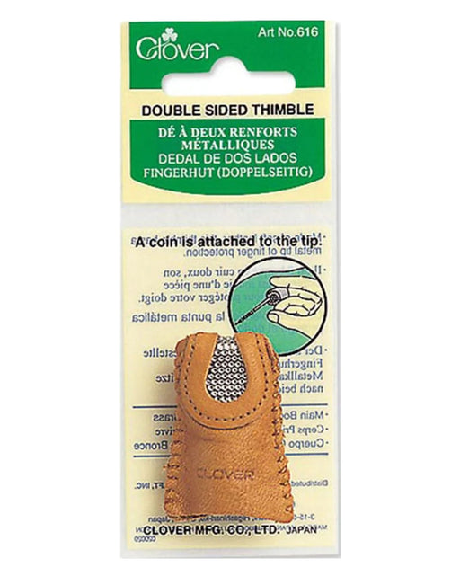 Double Sided Thimble - Zipper and Thread