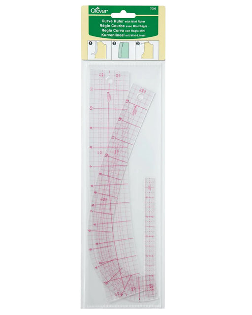 Curve Ruler with Mini Ruler - Zipper and Thread