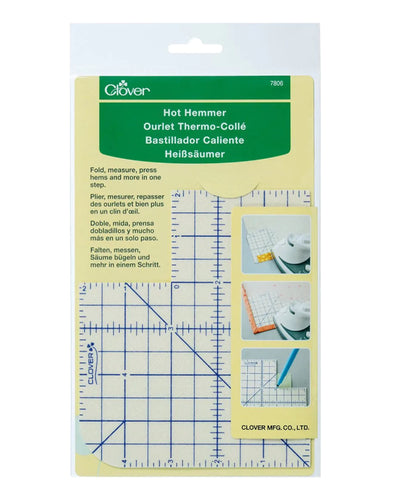 Hot Hemmer (Heat-Resistant Ruler) - Zipper and Thread
