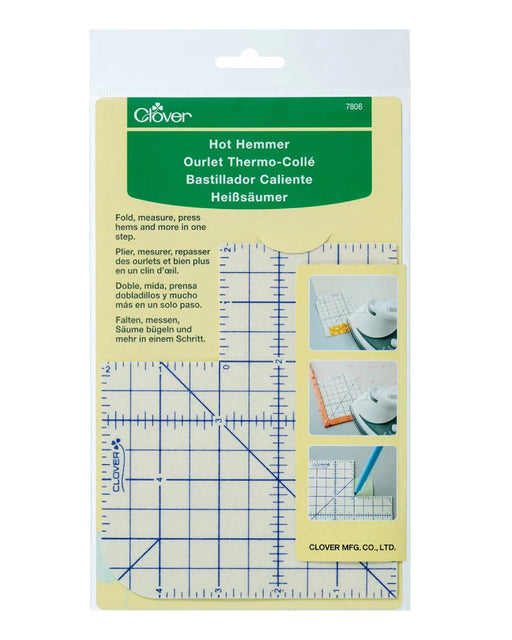 Hot Hemmer (Heat-Resistant Ruler) - Zipper and Thread