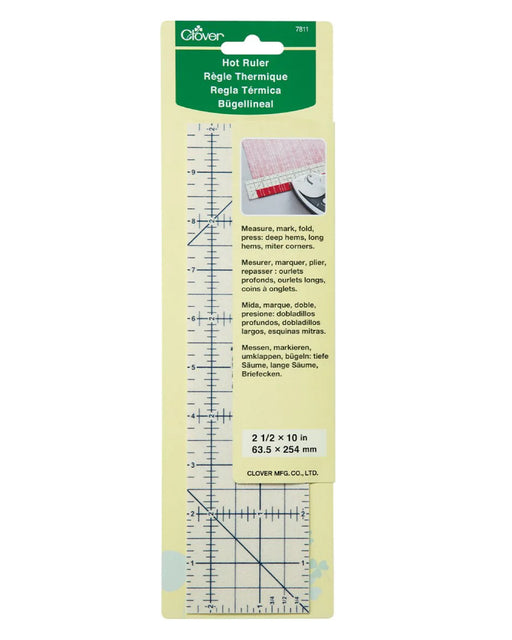 Hot Ruler (Ironable) - Zipper and Thread
