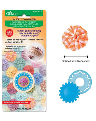 Quick Yo-Yo Maker (Round Shape) - Zipper and Thread