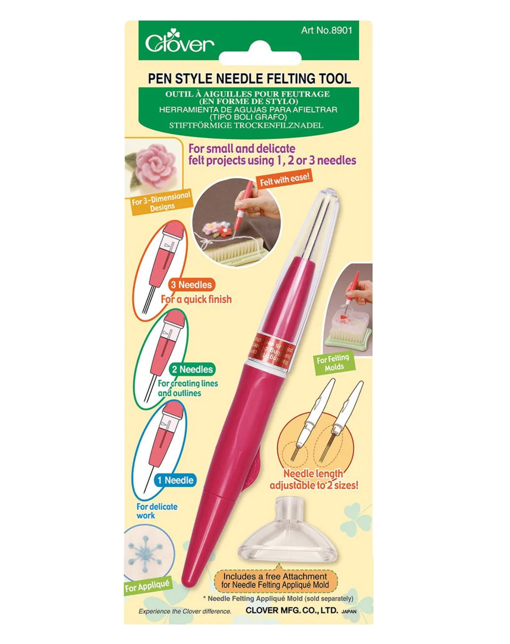 Pen Style Needle Felting Tool - Zipper and Thread