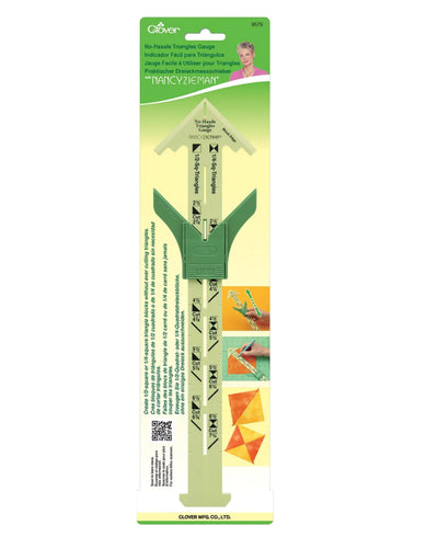 No-Hassle Triangles Gauge - Zipper and Thread