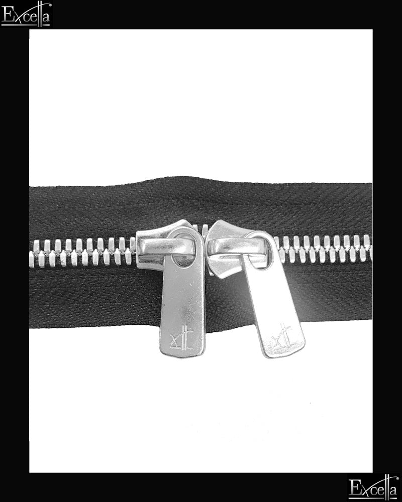 #5 Head-to-Head / Silver (4"~34") - Zipper and Thread