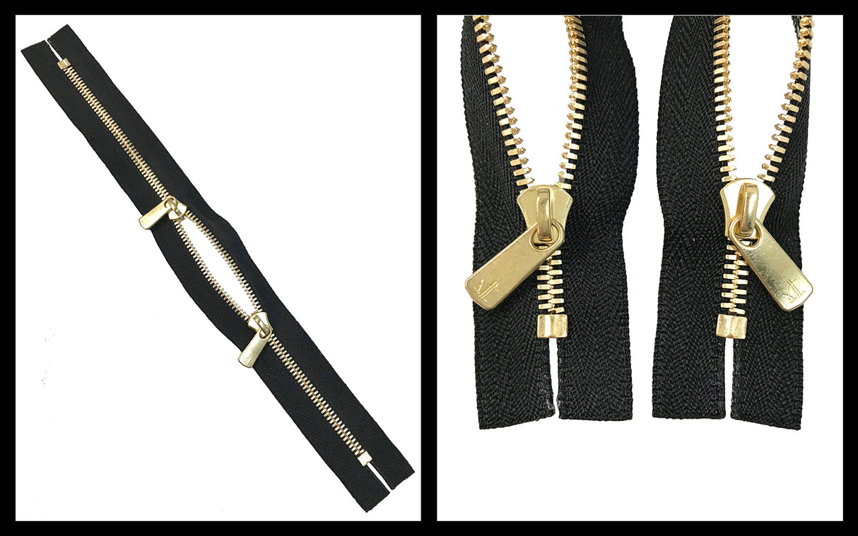 Information related to zippers, thread, and sewing.