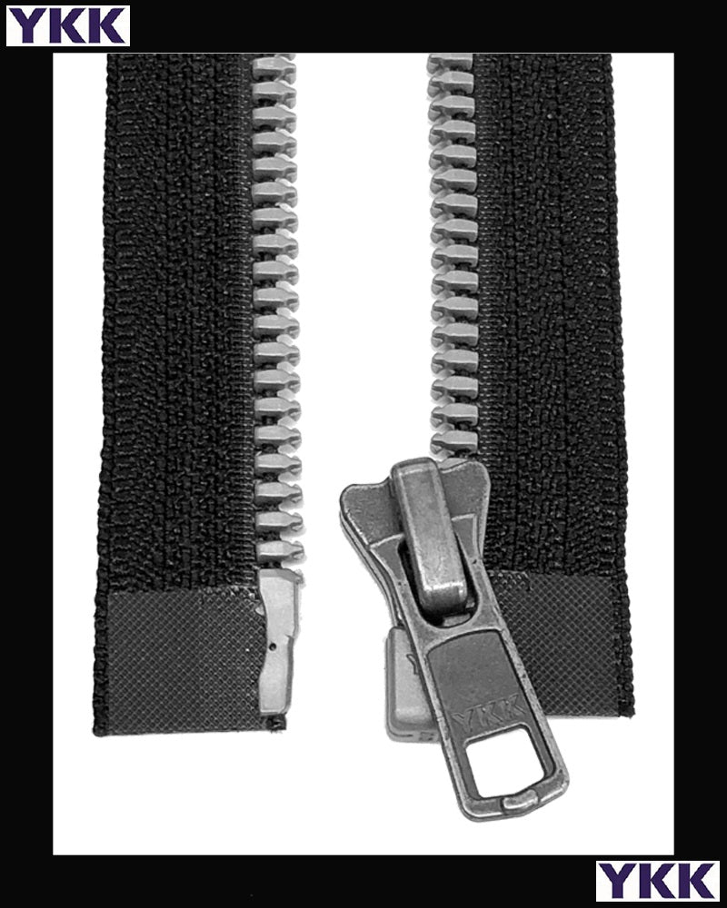 #8 Separating Metaluxe® Antique-Nickel (4"~36") - Zipper and Thread