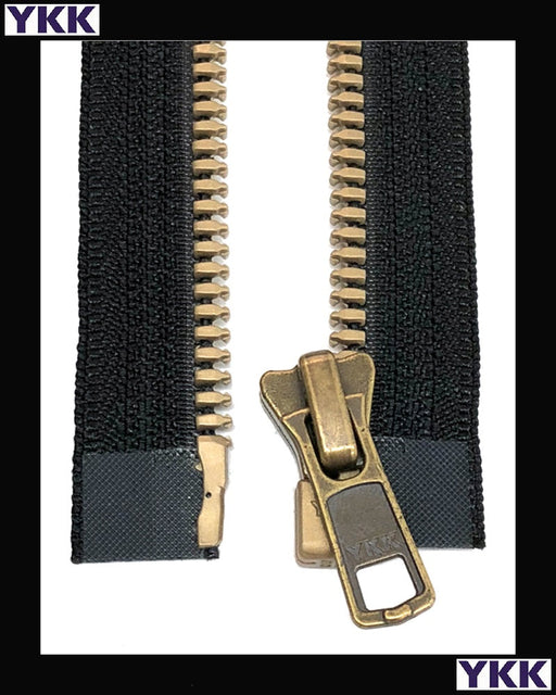 #5 Separating Metaluxe® Brass (4"~36") - Zipper and Thread