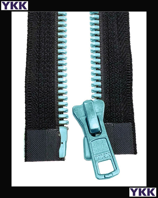 #5 Separating Metaluxe® Emerald-Green (4"~36") - Zipper and Thread