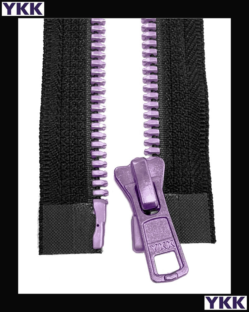 #5 Separating Metaluxe® Violet-4 (4"~36") - Zipper and Thread