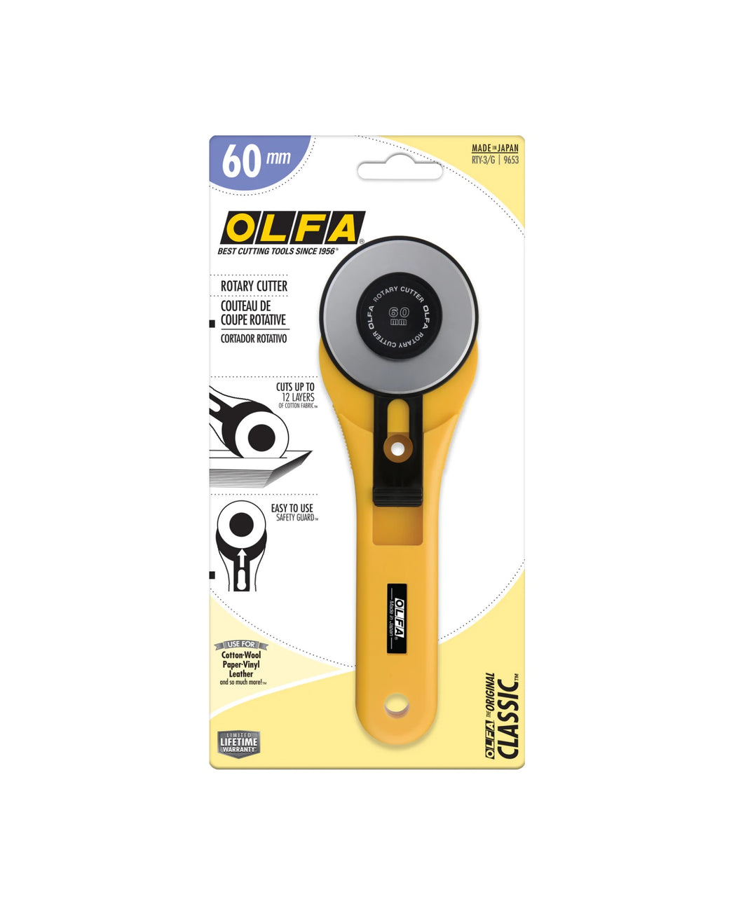 OLFA Rotary Cutter (45mm, 60mm) - Zipper and Thread