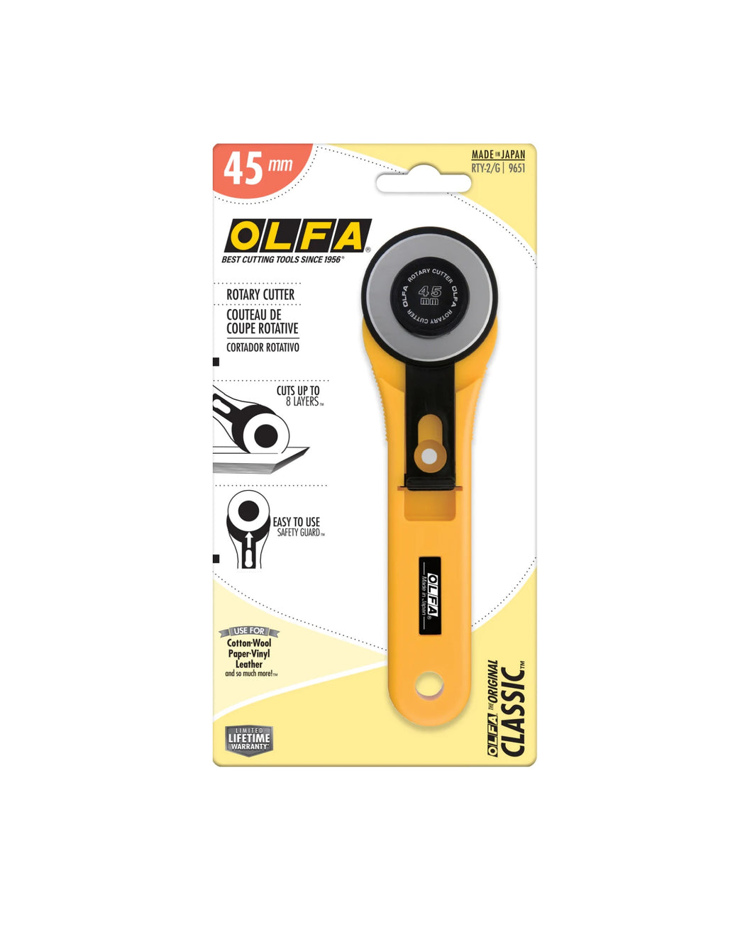 OLFA Rotary Cutter (45mm, 60mm) - Zipper and Thread