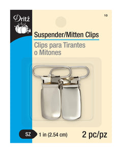 Nickel Suspender Clips - 1