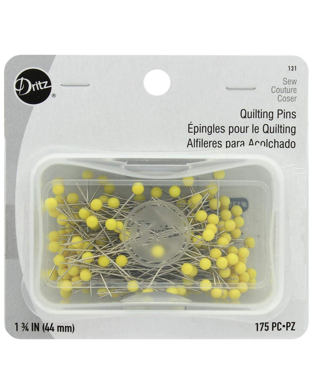 1-3/4" Quilting Pins - Zipper and Thread