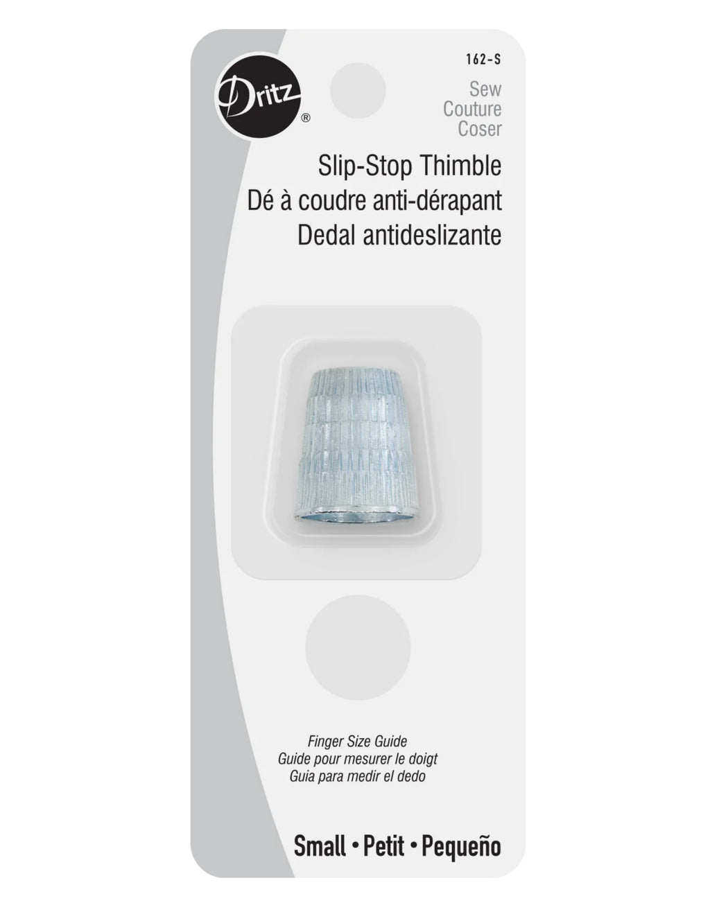 Slip-Stop Thimble - Zipper and Thread