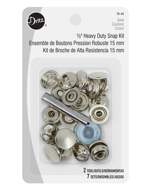 HEAVY DUTY SNAP FASTENER KIT For Sewing_ZIPPERANDTHREAD - Zipper and Thread