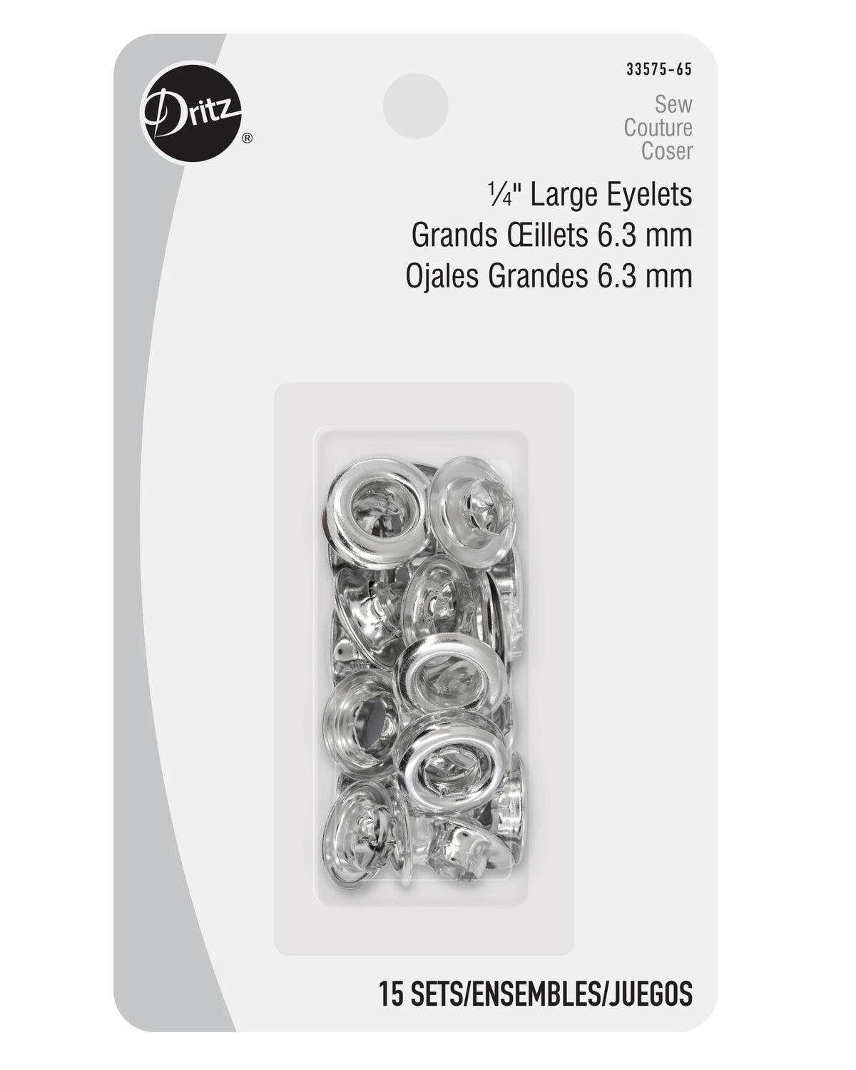 Information related to zippers, thread, and sewing.