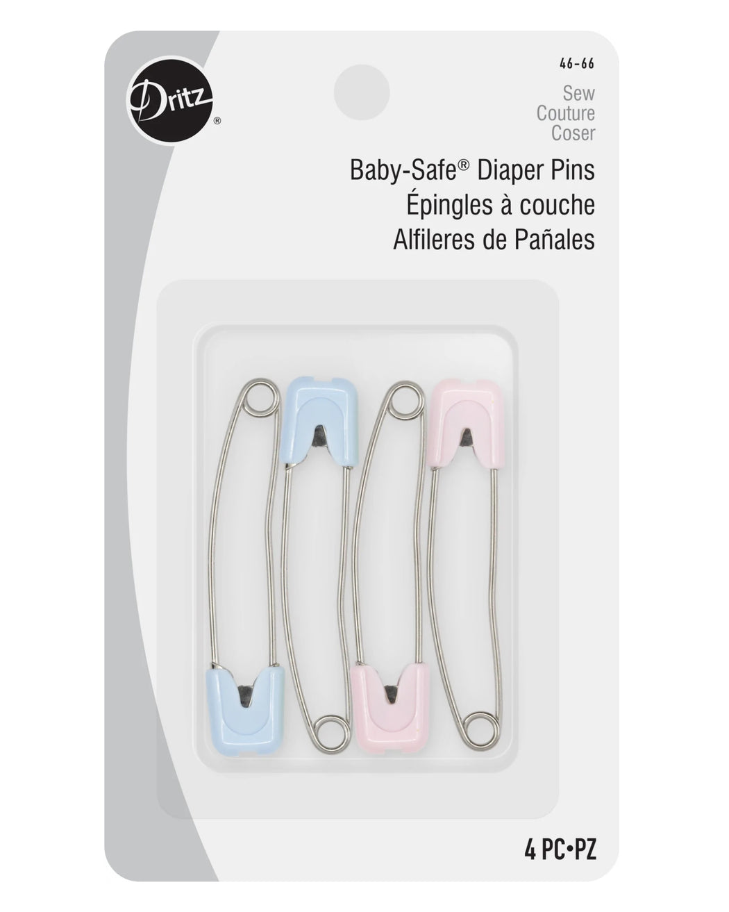Baby-Safe Diaper Pins - Zipper and Thread