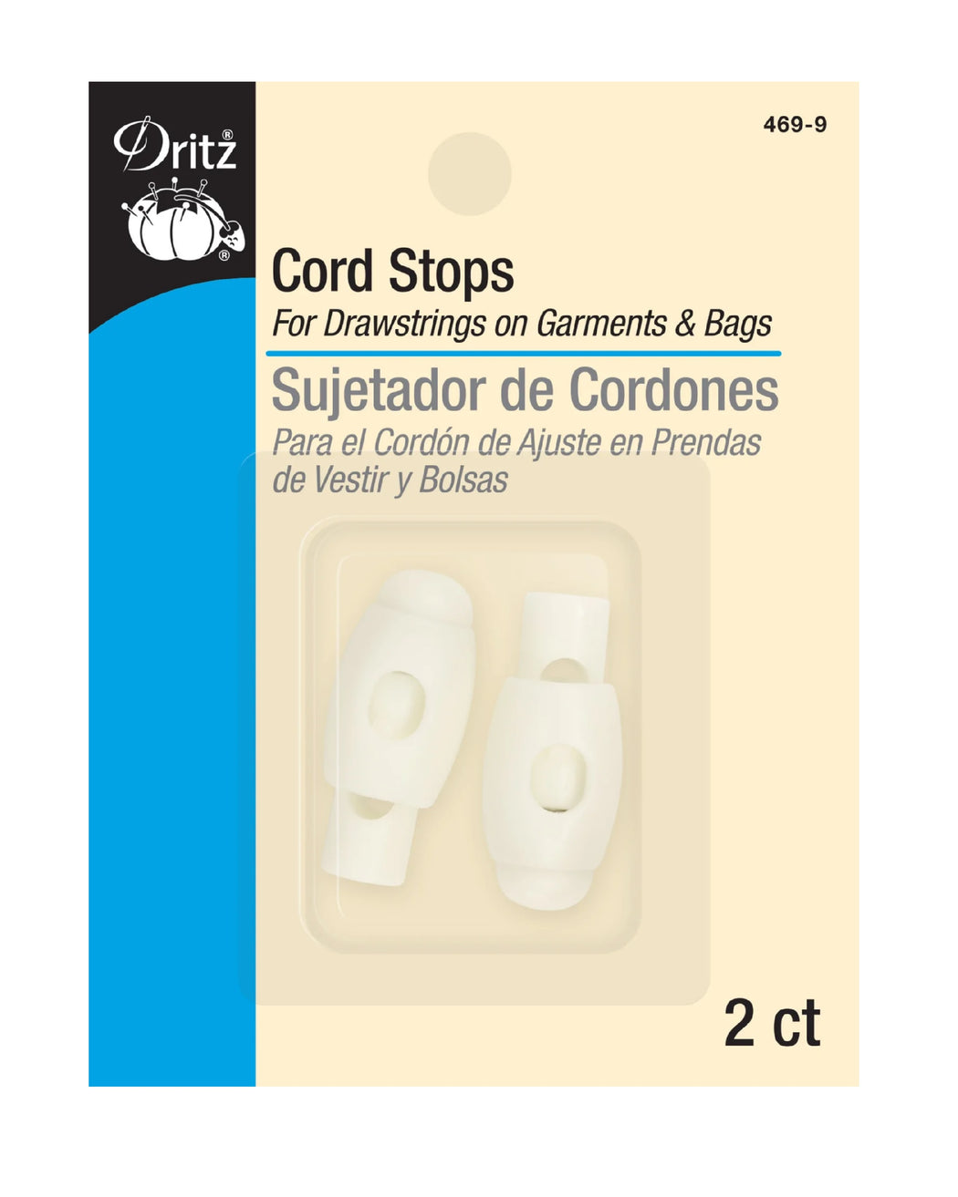 Cord Stops - Zipper and Thread