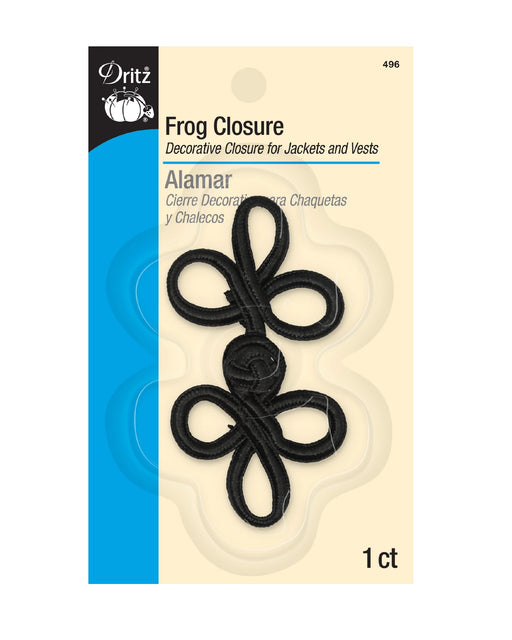 3" FROG CLOSURE SET For Sewing_ZIPPERANDTHREAD - Zipper and Thread