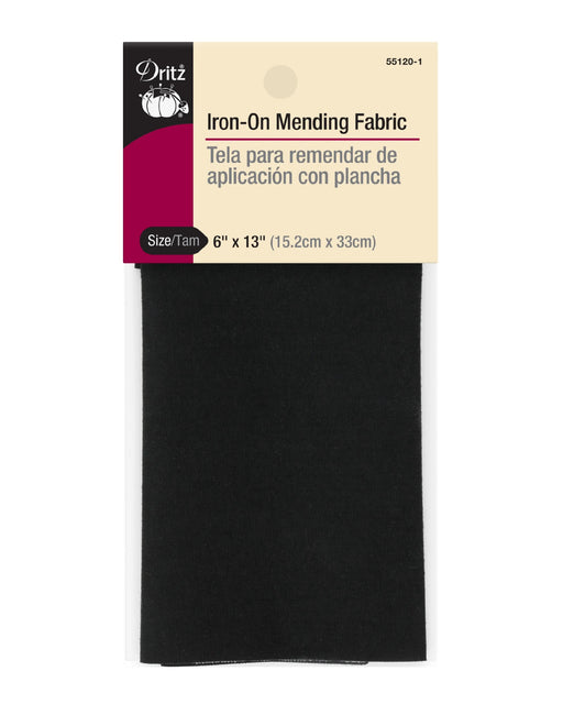 Iron-On Mending Fabric - Zipper and Thread