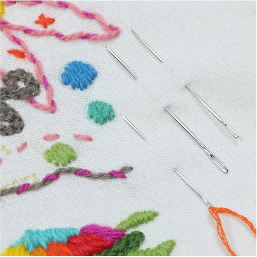 Embroidery Hand Needles - Zipper and Thread