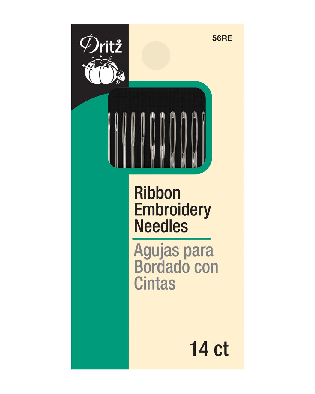 RIBBON EMBROIDERY HAND NEEDLES - Zipper and Thread