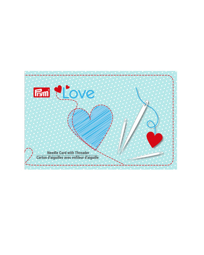 NEEDLE CARD WITH NEEDLES & THREADER - Zipper and Thread