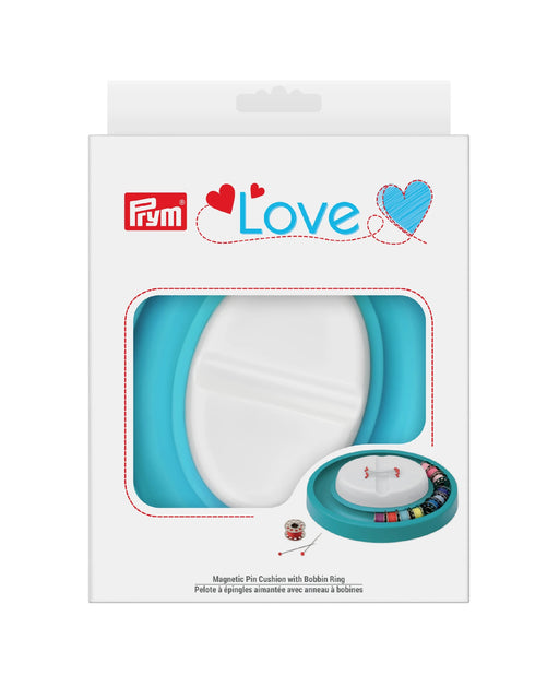 MAGNETIC PIN CUSHION WITH BOBBIN RING - Zipper and Thread