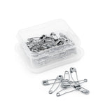Curved Safety Pins, 1-1/16", NICKEL - Zipper and Thread